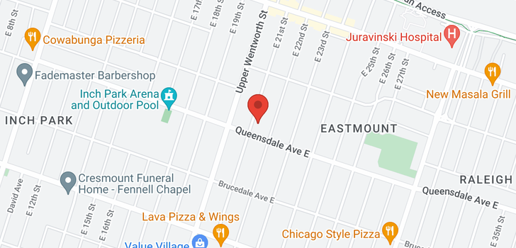 map of 163 EAST 21ST Street
